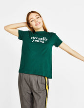 Load image into Gallery viewer, Ecologically grown cotton T-shirt with slogan