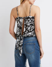 Load image into Gallery viewer, Floral Hi Low Tank Top